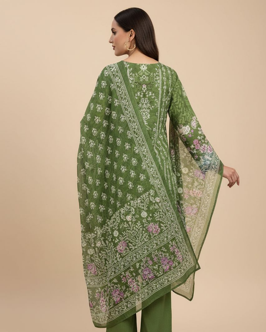 Sabz Naaz (Unstitched) – Saira Cotton Suit | 100% Cotton