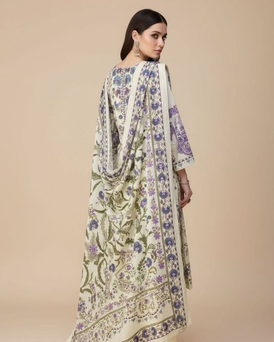 Yaasi Khwaab (unstitched) Saira cloths | cotton suit